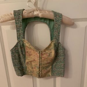 Free people floral crop top